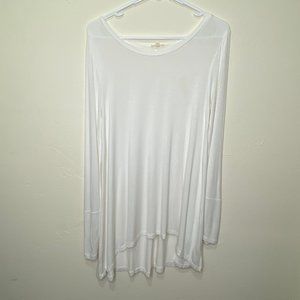 Mystree Tunic Button Sleeve Top